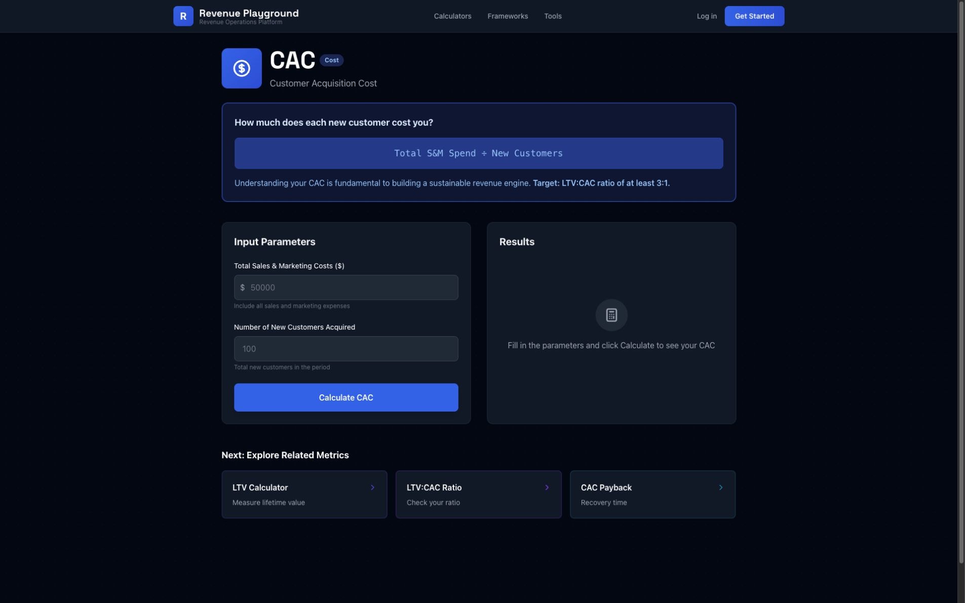 Revenue Playground: from concept to interaction